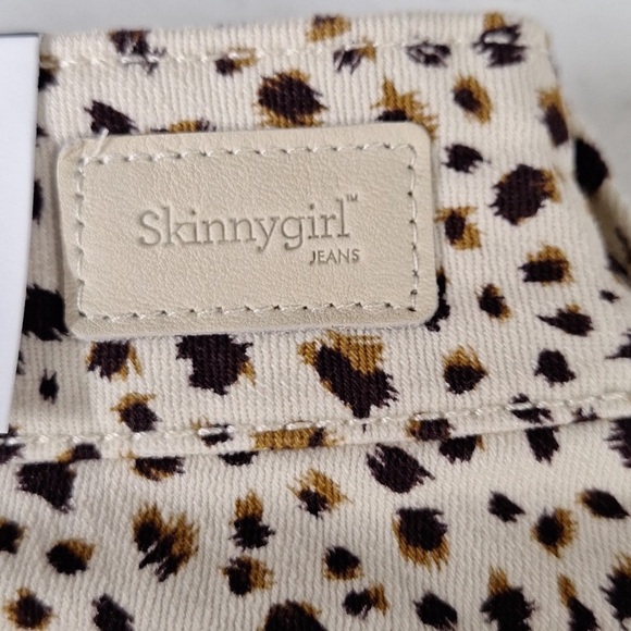 NWT! SkinnyGirl Reagan High-Rise Skinny Ankle Jeans - Cheetah Animal Print - Picture 6 of 10